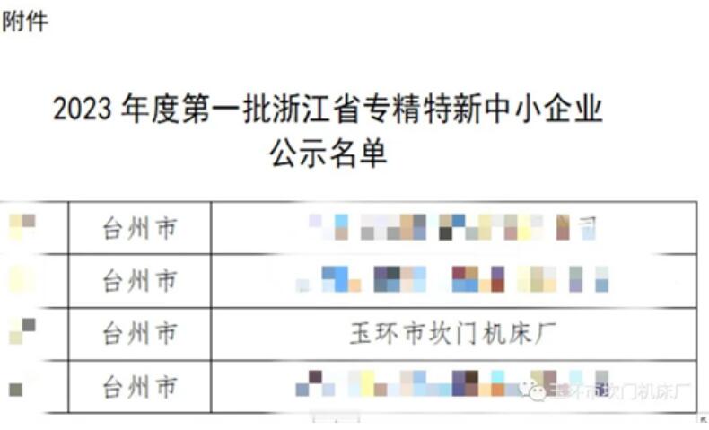 坎門機(jī)床獲選浙江“專精特新”企業(yè) 坎門機(jī)床獲選浙江“專精特新”企業(yè)